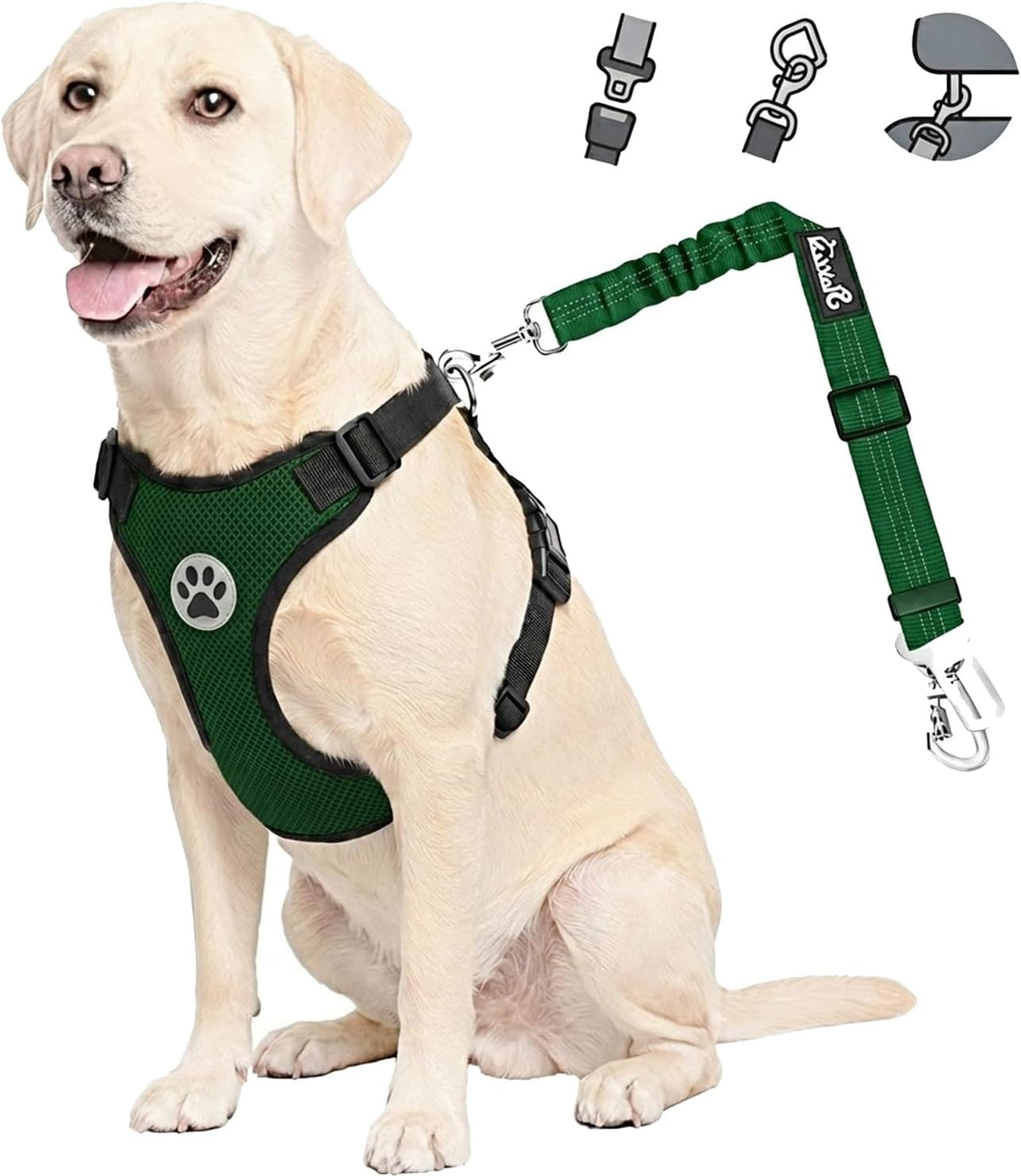 2-in-1 Dog Car Harness & Seat Belt - Ultimate Safety for Your Pet