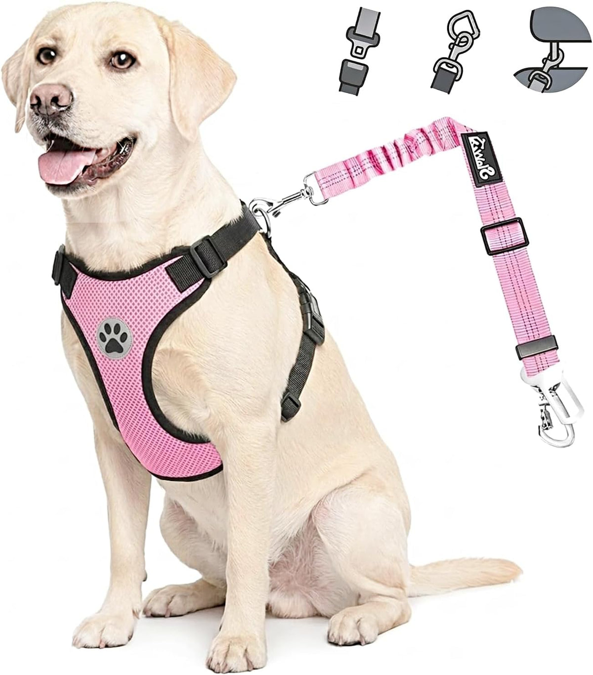 2-in-1 Dog Car Harness & Seat Belt - Ultimate Safety for Your Pet