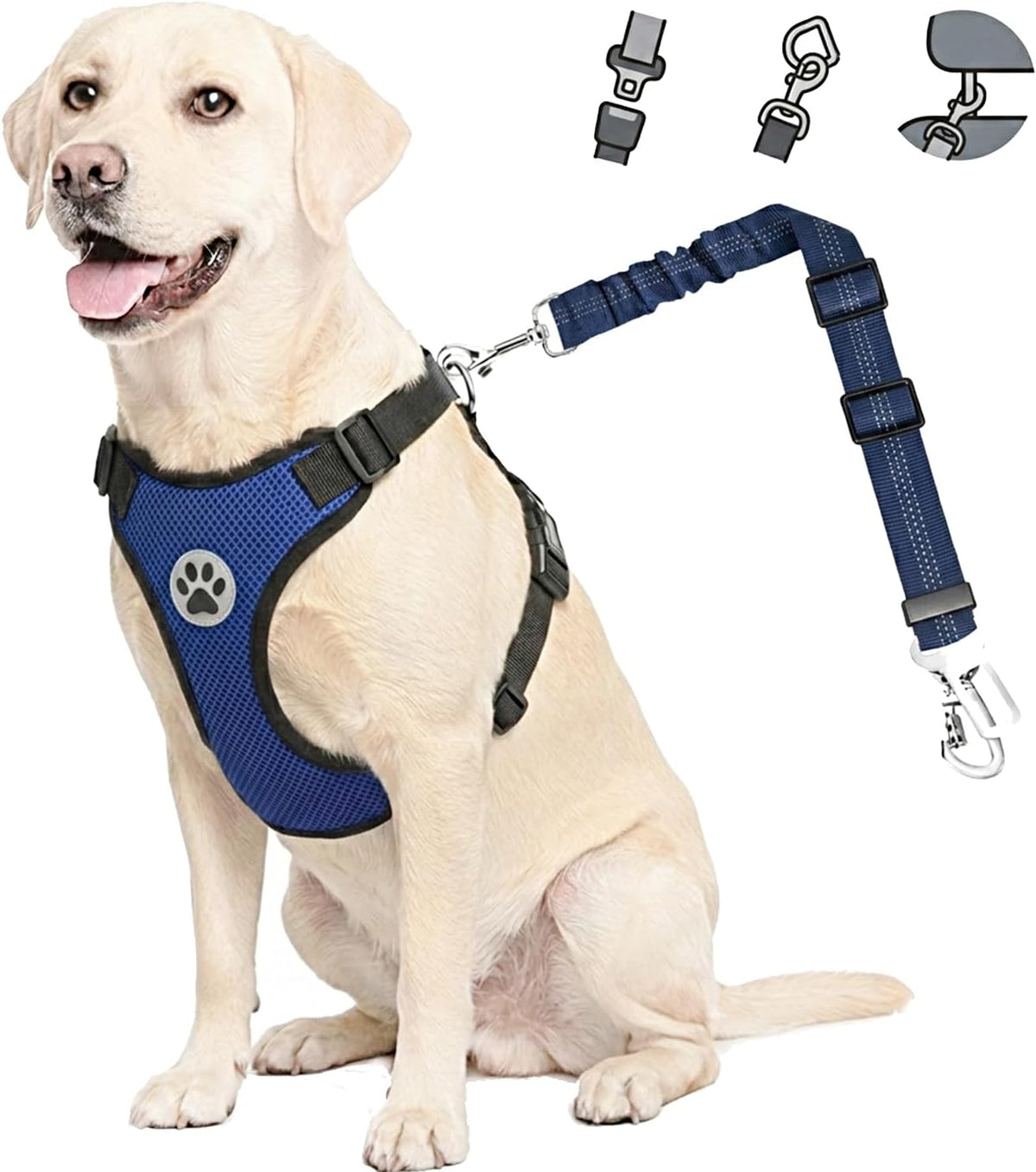 2-in-1 Dog Car Harness & Seat Belt - Ultimate Safety for Your Pet