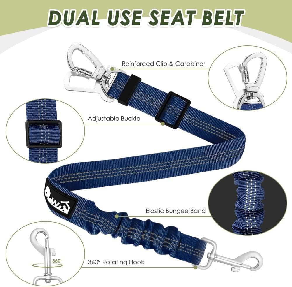 2-in-1 Dog Car Harness & Seat Belt - Ultimate Safety for Your Pet