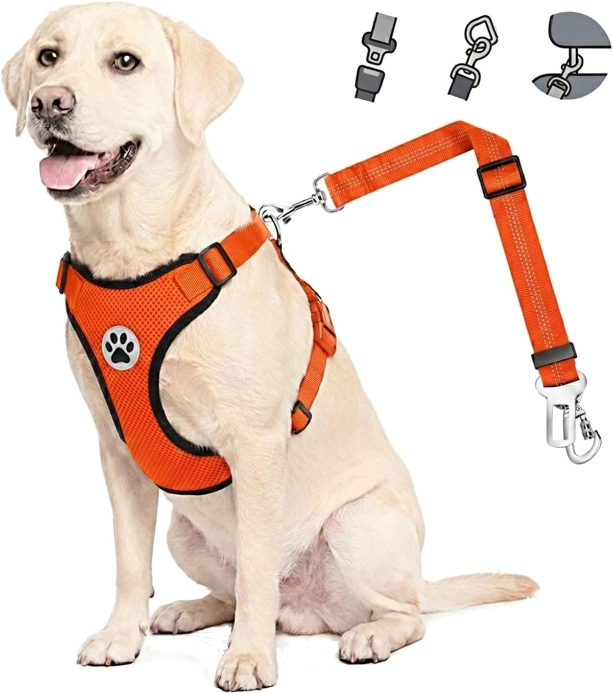 2-in-1 Dog Car Harness & Seat Belt - Ultimate Safety for Your Pet