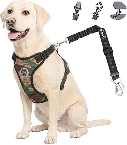 2-in-1 Dog Car Harness & Seat Belt - Ultimate Safety for Your Pet